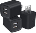 USB Outlet Plug,Fast Charging Block USB Square Wall Plug Cube 3-Pack