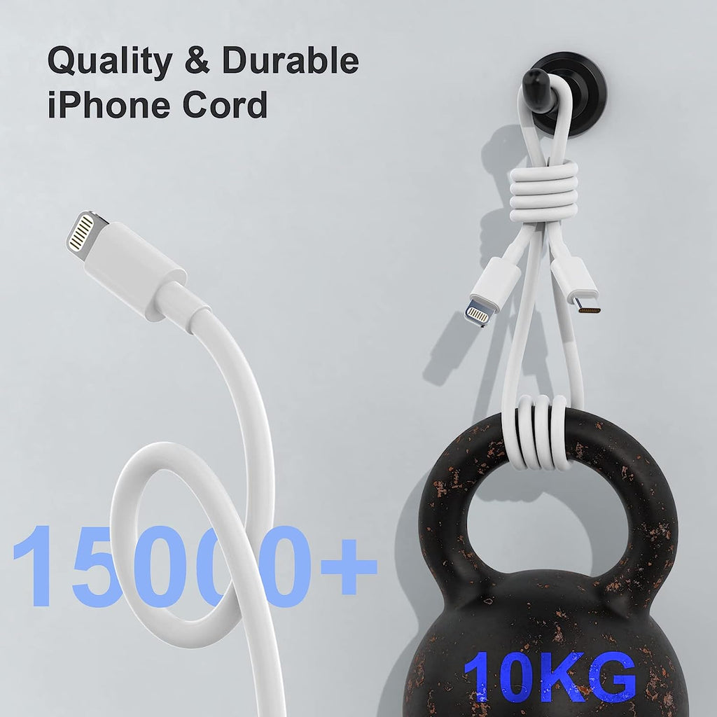 2Pack 20W Type C Charger Block with 6Ft USB C to L Cable, PD Fast Charger Compatible with Iphone, Ipad, Ipod